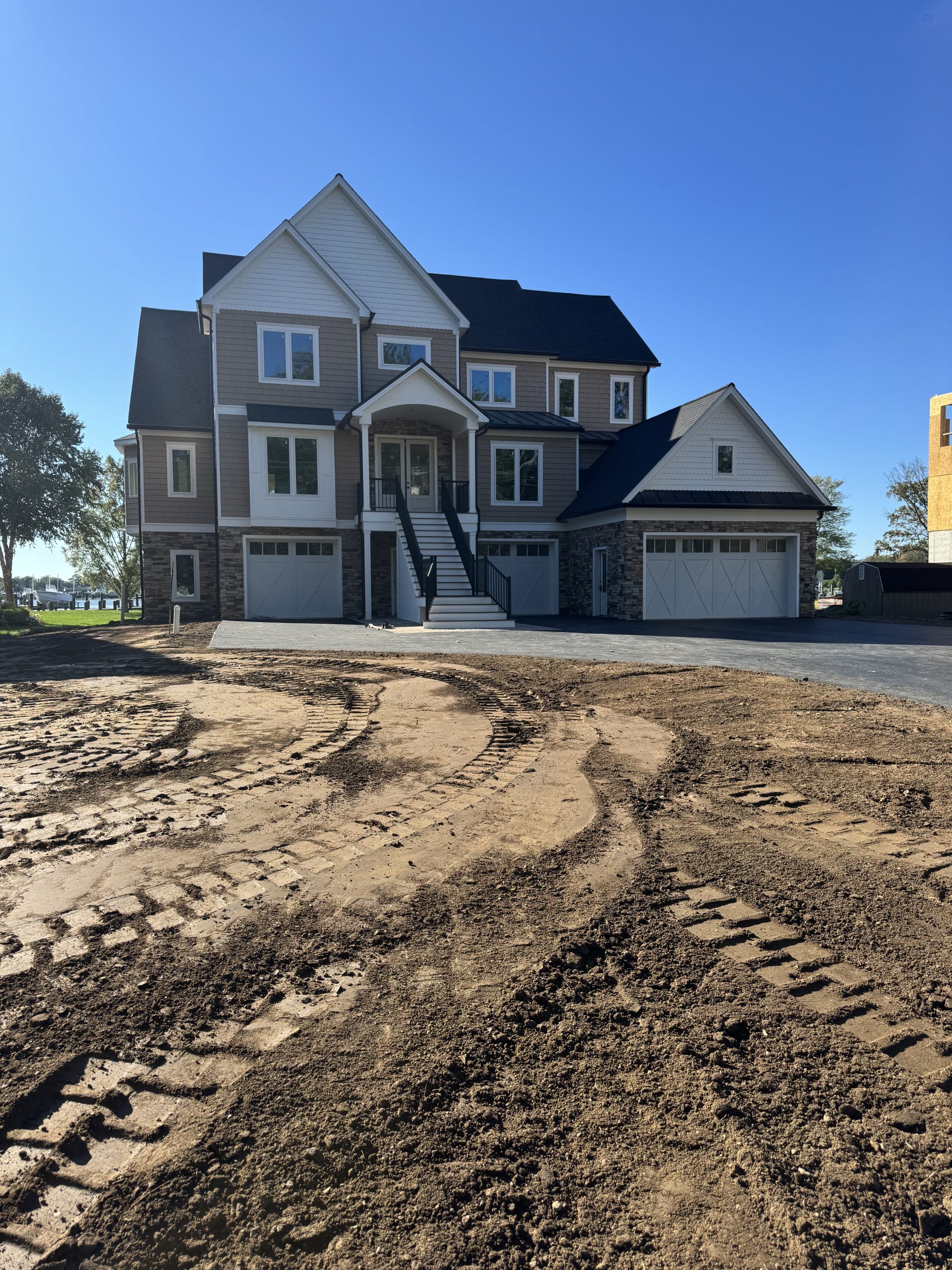 Custom waterfront home