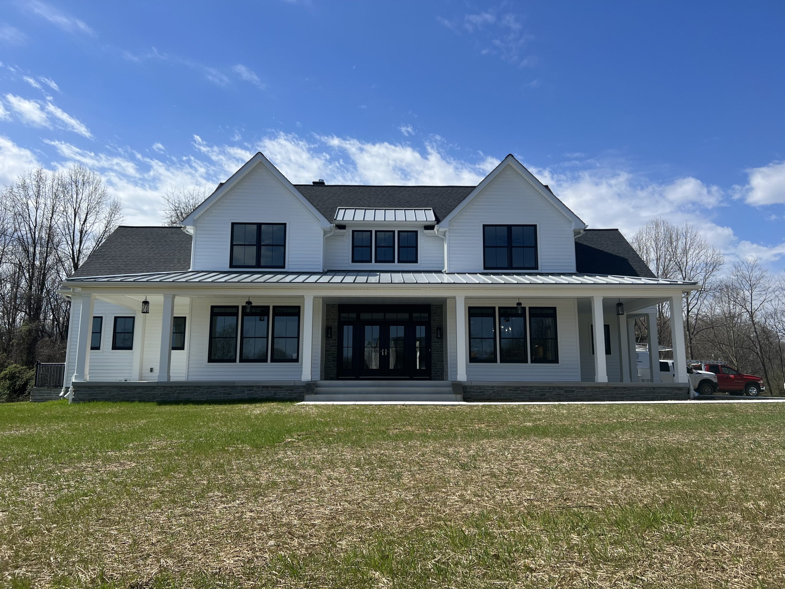 This beautiful custom home nestled in the hills of Northern Maryland combines traditional architecture with the state of the art, low maintenance, building materials.